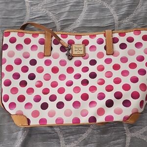 Dooney & Bourke Multicolor Polka Dot Tote